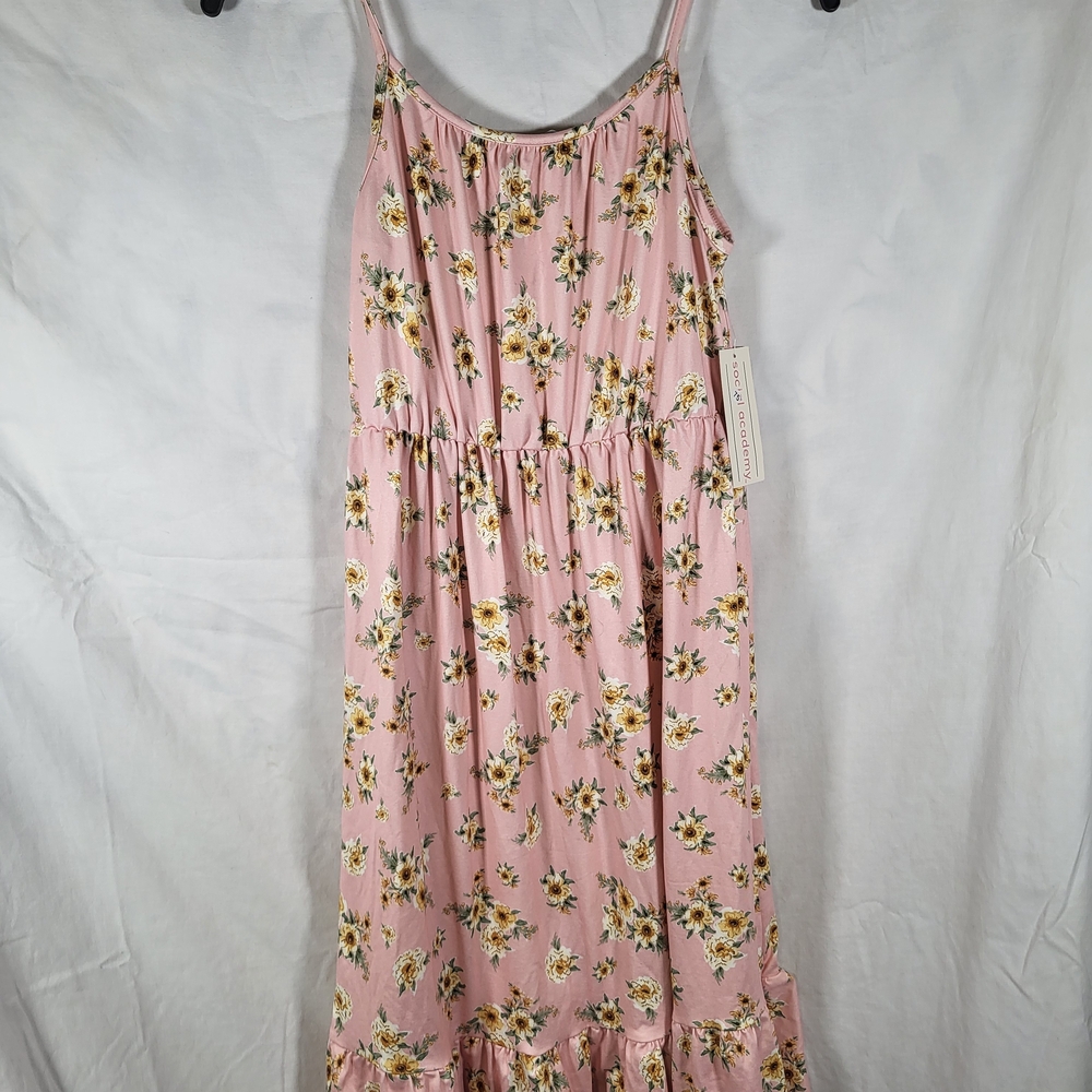 Nwt Girls Size 10 Floral Pink Kids Casual Floral  Dress By Social Academy